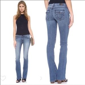 True Religion Becca Mid Rise Boot Cut Denim Jeans